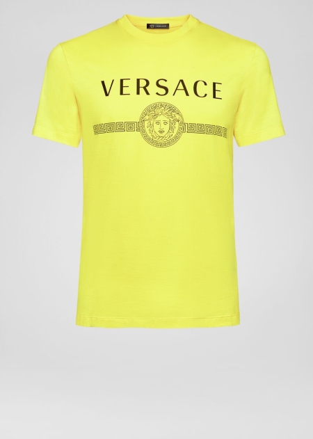 Versace Sustainable Logo Slim Fit T-shirt Herr - 054892KOV